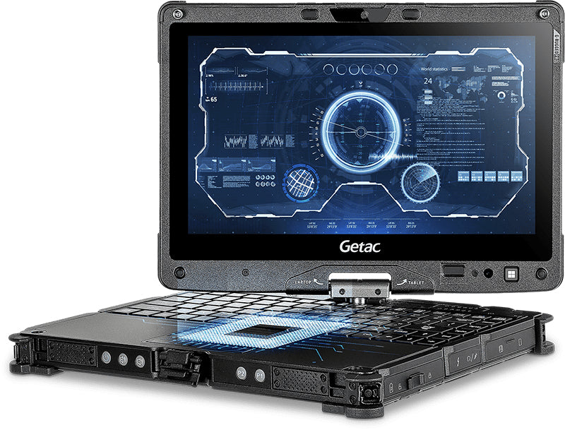 Getac V110 G7 – 11,6" FHD Touch, Core i5-1235U, 16 GB, 512 GB SSD, Win 11 Pro