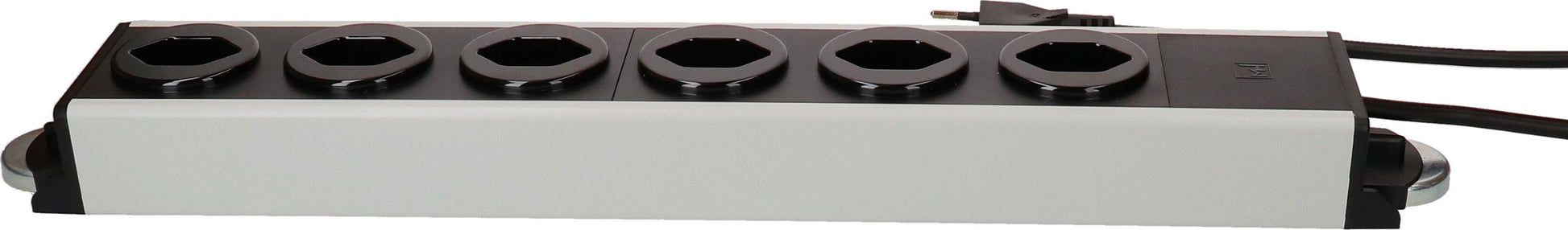 Max Hauri AG Max Hauri Power Line Steckdosenleiste – 6× T13, 3 m, ohne Schalter, schwarz