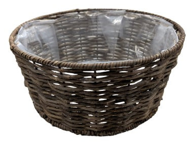 CHALET Schale – Rattan, braun – Ø 28 × 13 cm