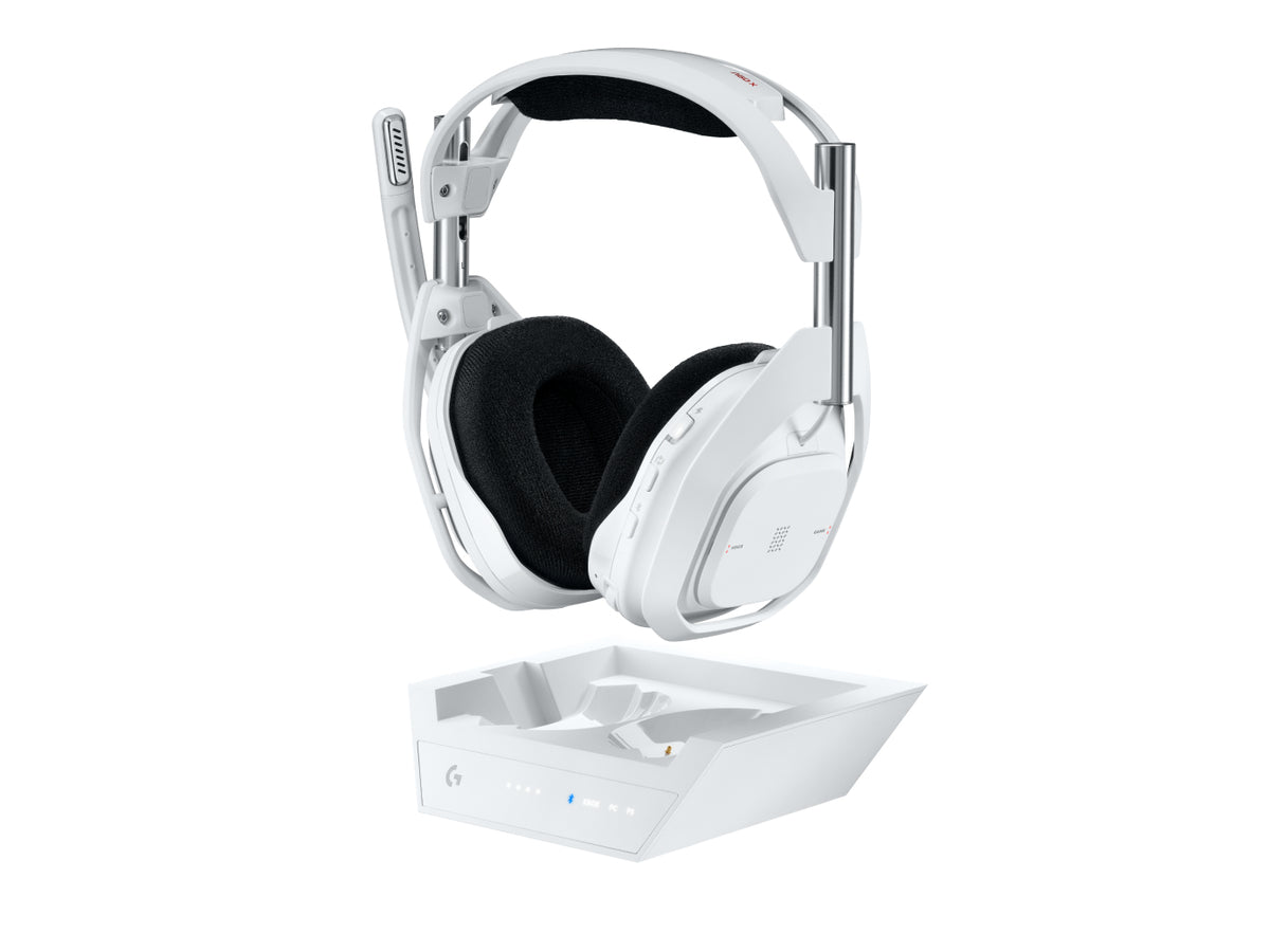 Logitech G A50 X Gaming-Headset – Over-Ear, Stereo, BT, mit Basisstation, Weiss, BT 5.0