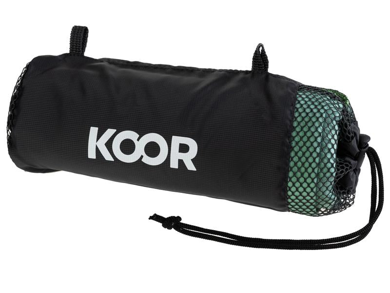KOOR Badetuch Silva – 110×180 cm, 80% Polyester/20% Polyamid, Grün