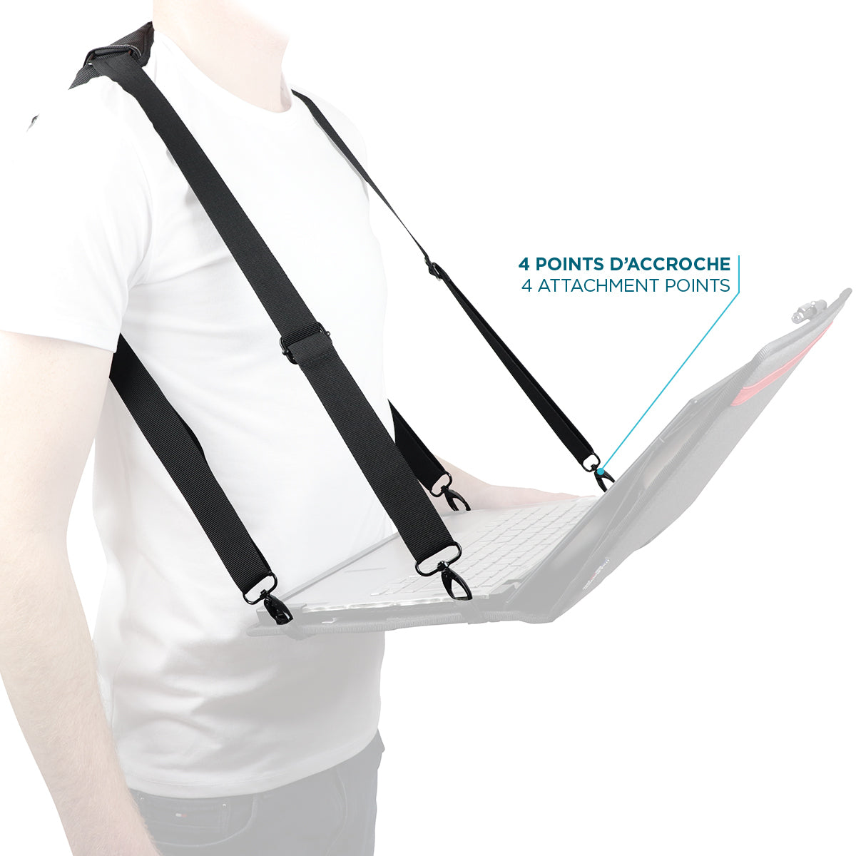 Mobilis Schultergurt – schwarz – EASY SHOULDER STRAP – 1 Stk.