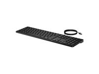 HP 320K – Tastatur – Membran – kabelgebunden, USB – AZERTY (FR) – Schwarz