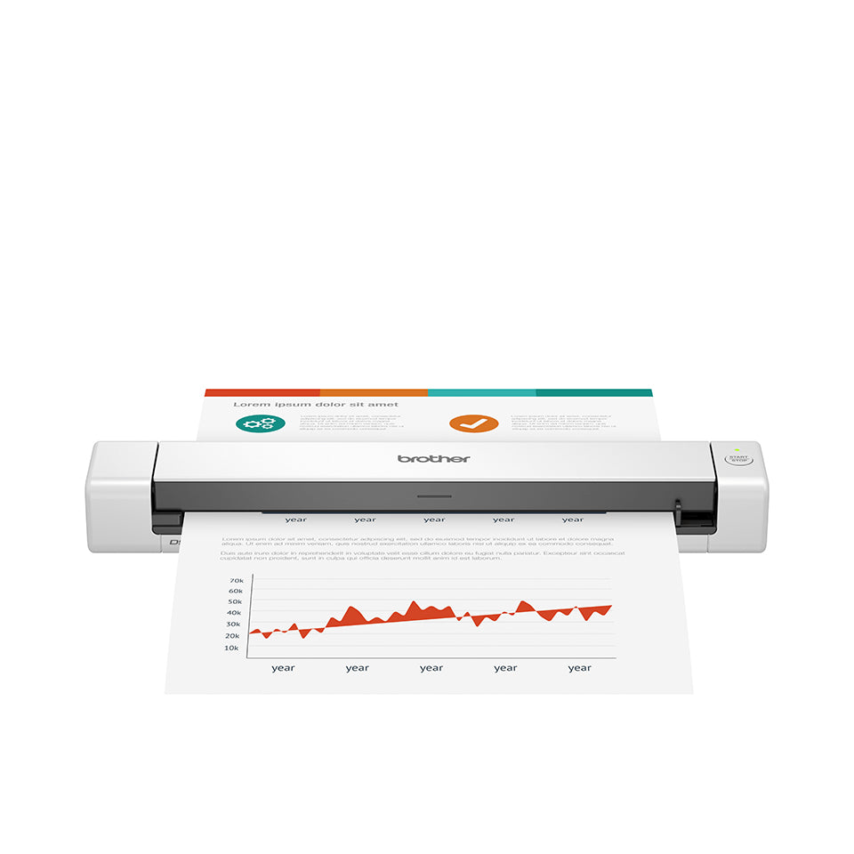 Brother DS-640 – Mobiler Scanner, A4, 15 ppm, USB, 1'200 dpi