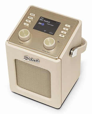 Roberts Radio Roberts Revival Mini 2 – DAB-/Internetradio – Portabel – UKW, Bluetooth, Akkubetrieb – Creme