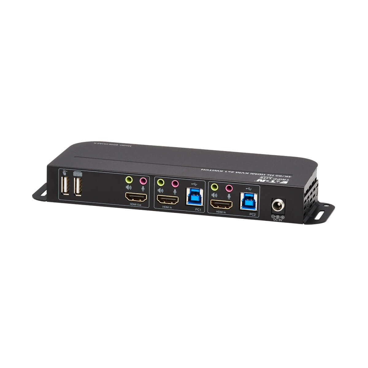 Tripp Lite B005-HUA2-K – 2-Port HDMI KVM-Switch – 4K/60 Hz, USB 3.0-Hub, Audio