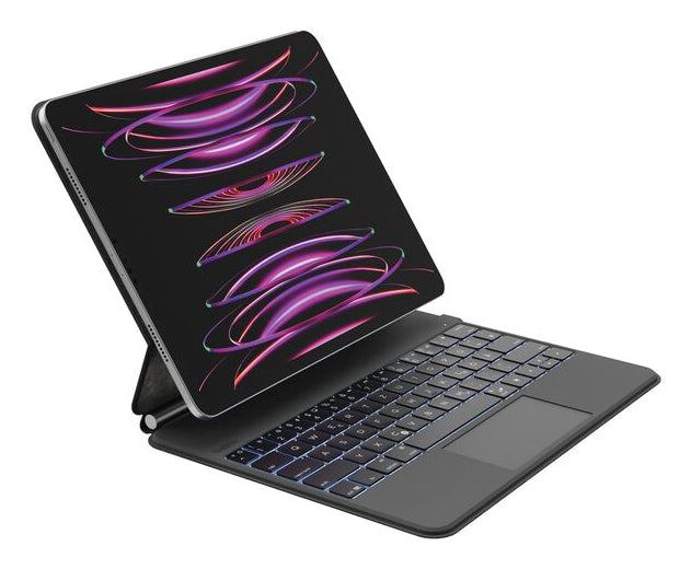 Belkin Tastatur-Case für iPad Pro 13" (M4) – Bluetooth, QWERTZ (CH), mit Trackpad, Beleuchtung – Schwarz
