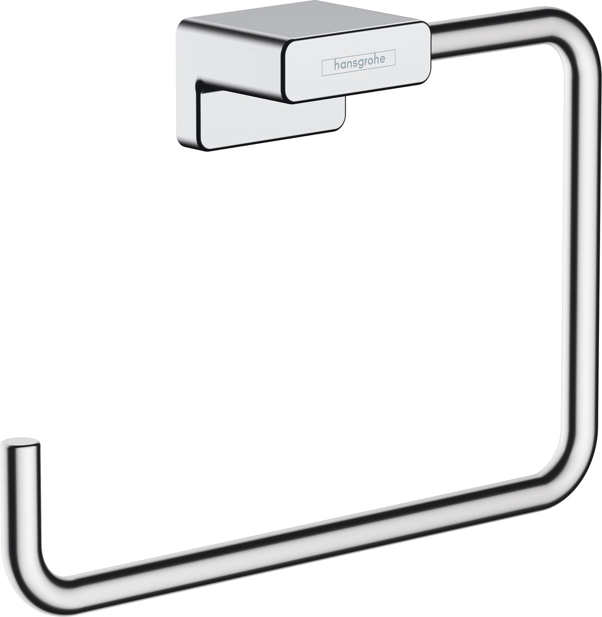 Hansgrohe Handtuchhalter – 18,9×4×12 cm, Metall, Chrom, 2,27 kg, zum Schrauben