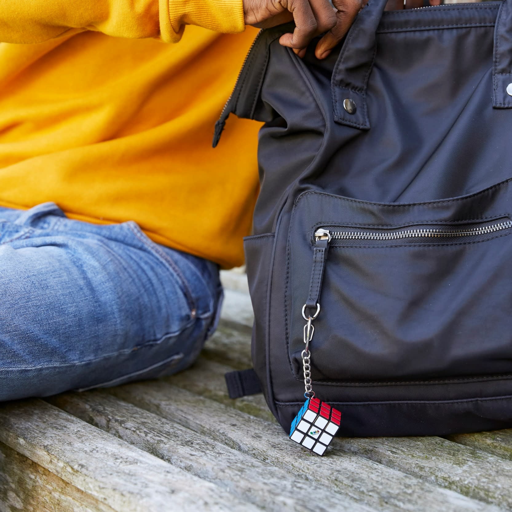 Spin Master Rubik's 3x3 Schlüsselanhänger – Mini-Zauberwürfel, Mehrfarbig