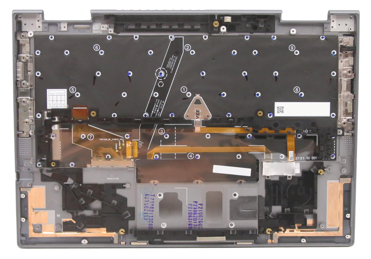 Lenovo Notebook-Ersatztastatur – beleuchtet – Grau – für ThinkPad X1 Yoga (6. Gen)