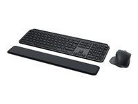 Logitech MX Keys S Combo – Tastatur, kabellos (Bluetooth), US-Layout (EN), Grau
