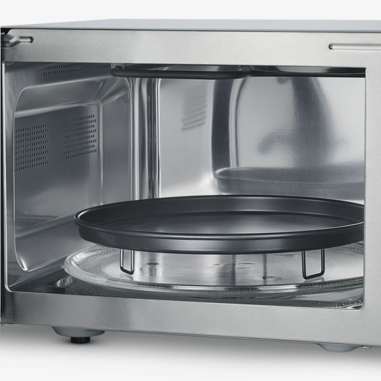 Severin Kombi-Mikrowelle MW 7774 – 25 l, Grill & Heissluft, 900 W – silber/edelstahl