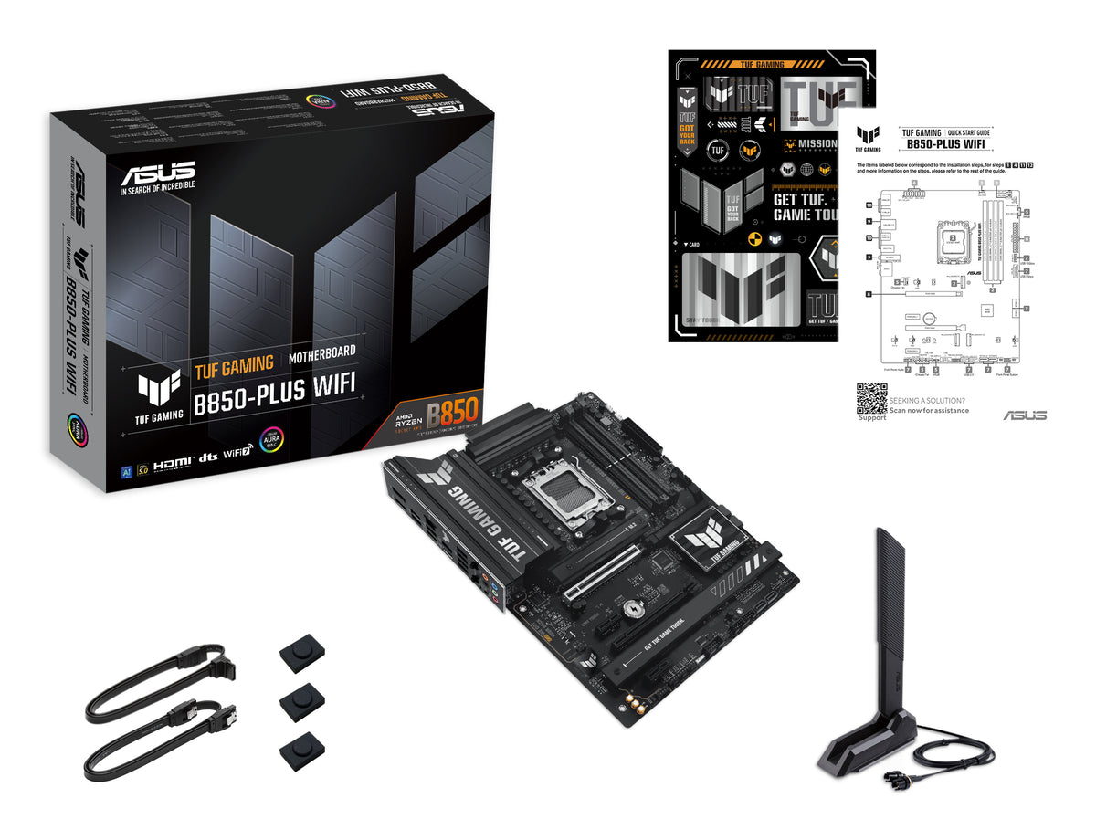 ASUS TUF GAMING B850-PLUS WIFI – Mainboard – AM5, AMD B850, ATX, DDR5
