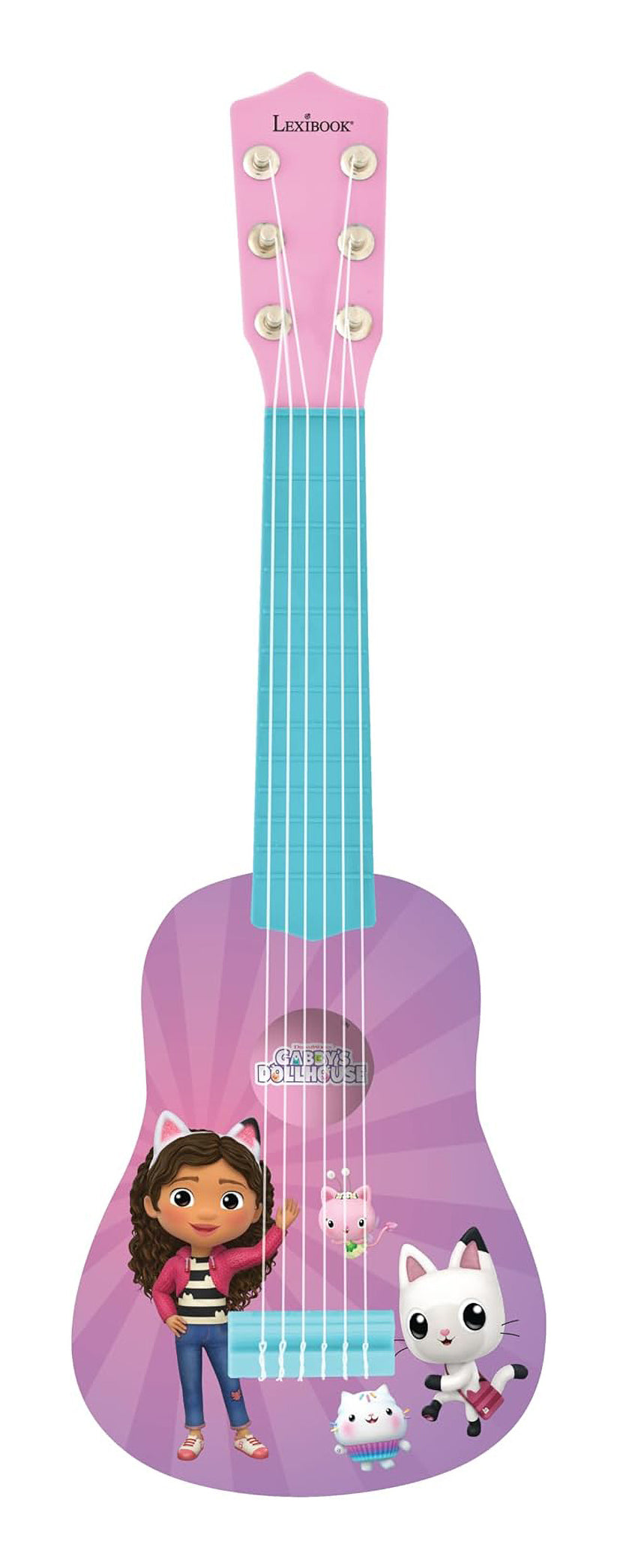 Lexibook Meine Erste Gitarre Gabby – 53 cm – ab 3 J. – Nylon, Kunststoff – mehrfarbig