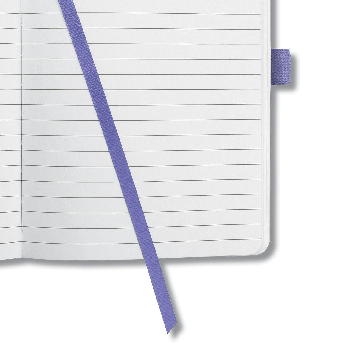 Sigel Notizbuch A6, liniert, Fadenheftung, 174 Seiten, perforiert, 80 g/m² – dunkelviolett