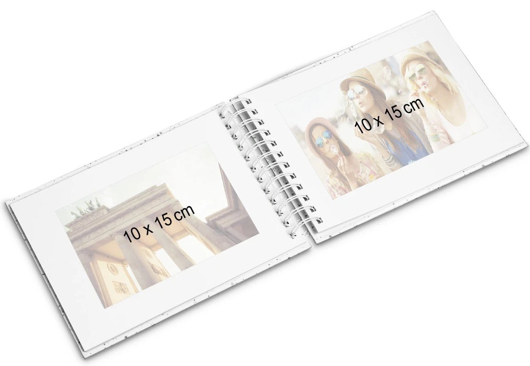 Hama Fine Art – Fotobuch, Spiralbindung, 50 Seiten, Weiss, 24 × 17 cm, Lagune