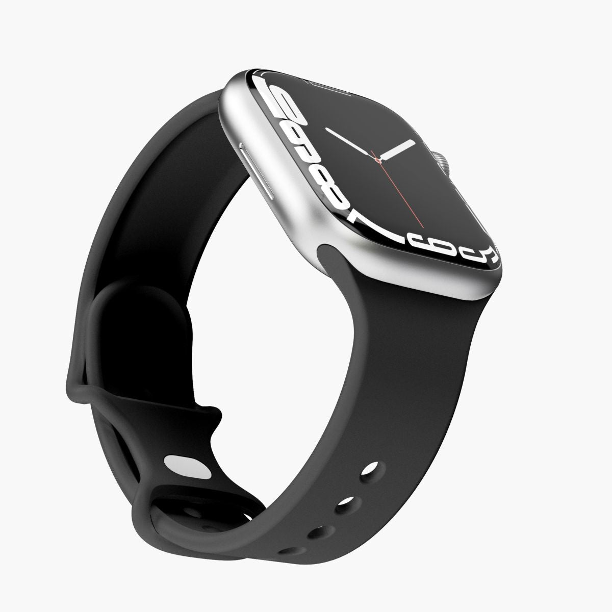 Vonmählen Silicon Loop 2 – Armband – für Apple Watch (diverse Grössen), Schwarz, Elastomer (TPR)