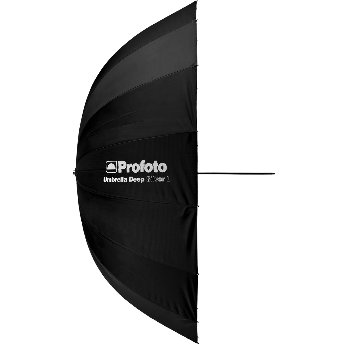 Profoto Deep Silver L Blitzschirm – 130 cm (51″), Silber – 470 mm Tiefe