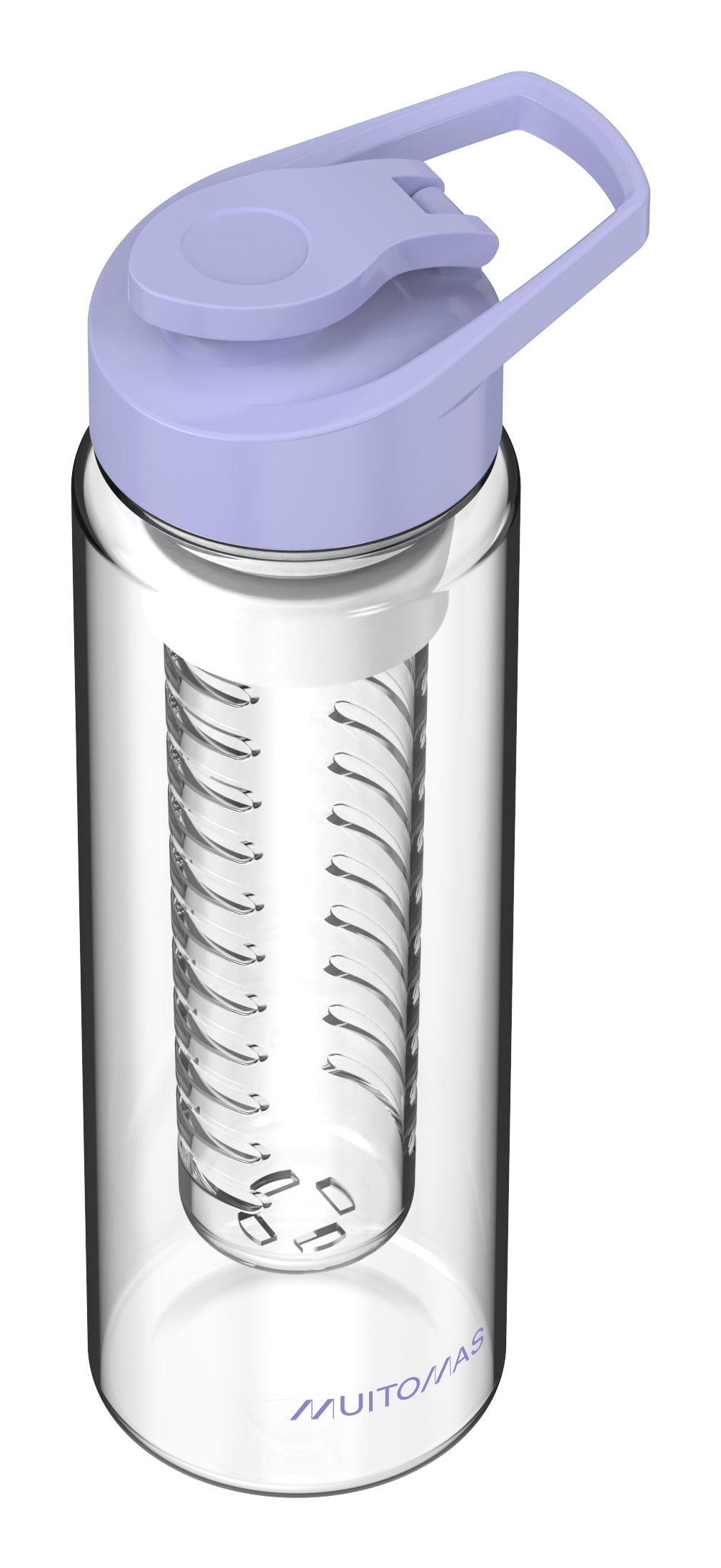 Muitomas Trinkflasche 700 ml – Kunststoff, Schraubdeckel, Lila