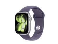 Apple Watch S11 (Cellular) – Smartwatch – 42 mm, LTE, OLED, 50 m, Silber, Purple Fog Sportband (M/L)