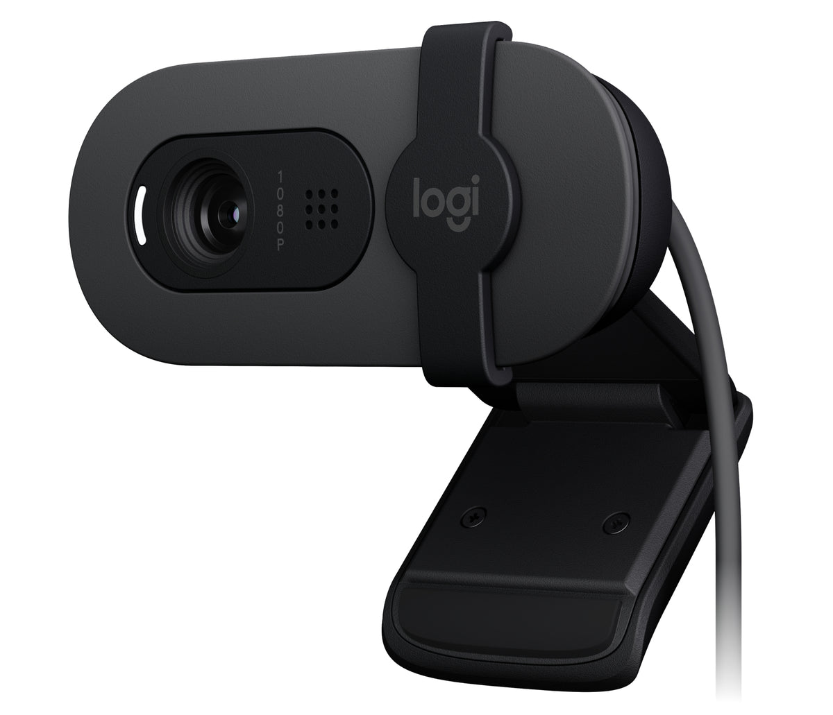 Logitech Brio 100 Webcam – Full HD 1080p, 30 fps, USB, Sichtschutz – Graphit