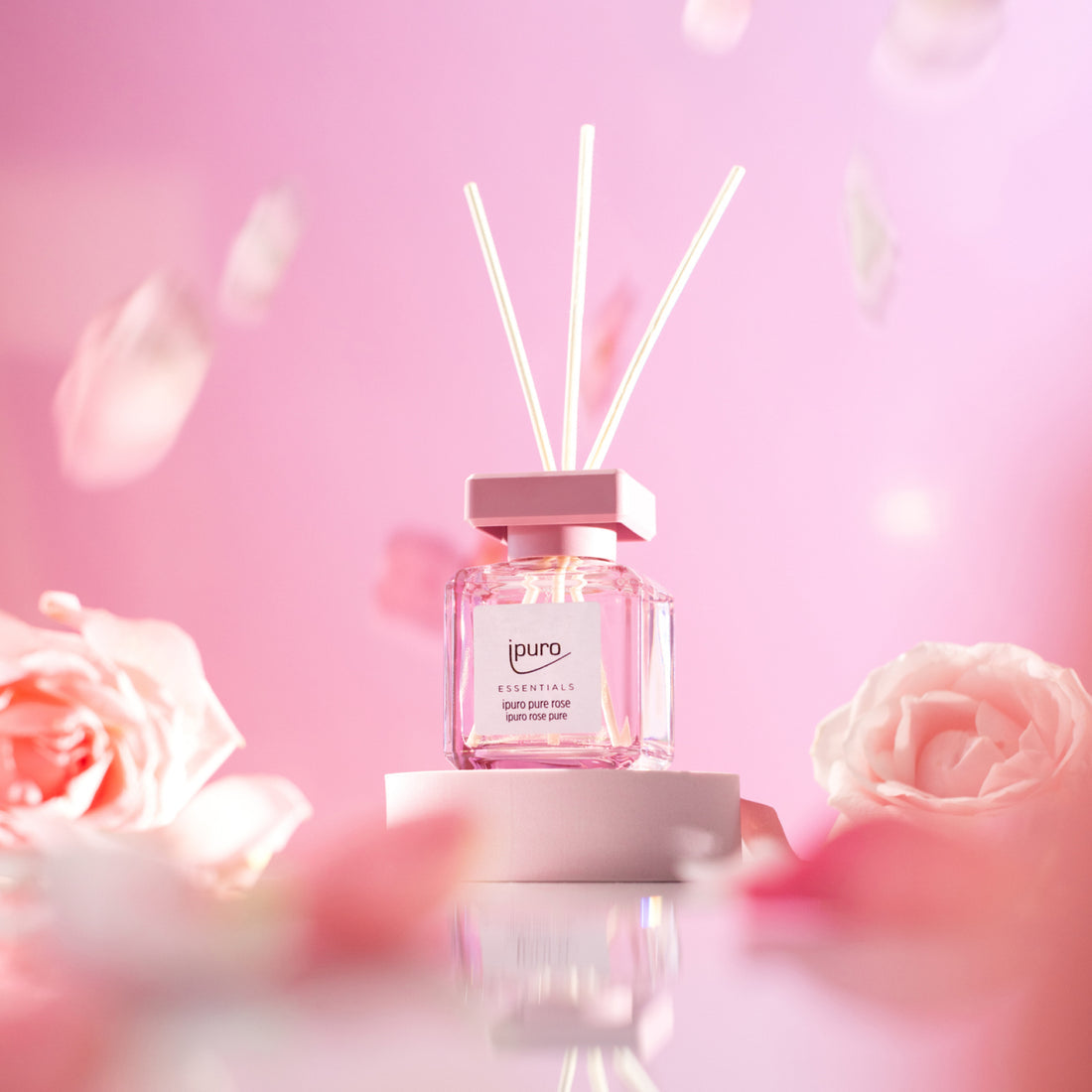 ipuro ESSENTIALS pure rose – Duftstäbchen, 50 ml