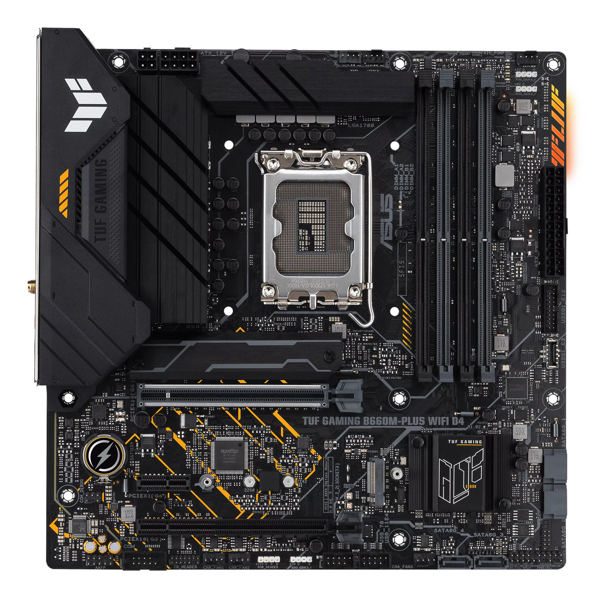 ASUS TUF GAMING B660M-PLUS WIFI D4 – Mainboard – LGA 1700, Intel B660, mATX, DDR4