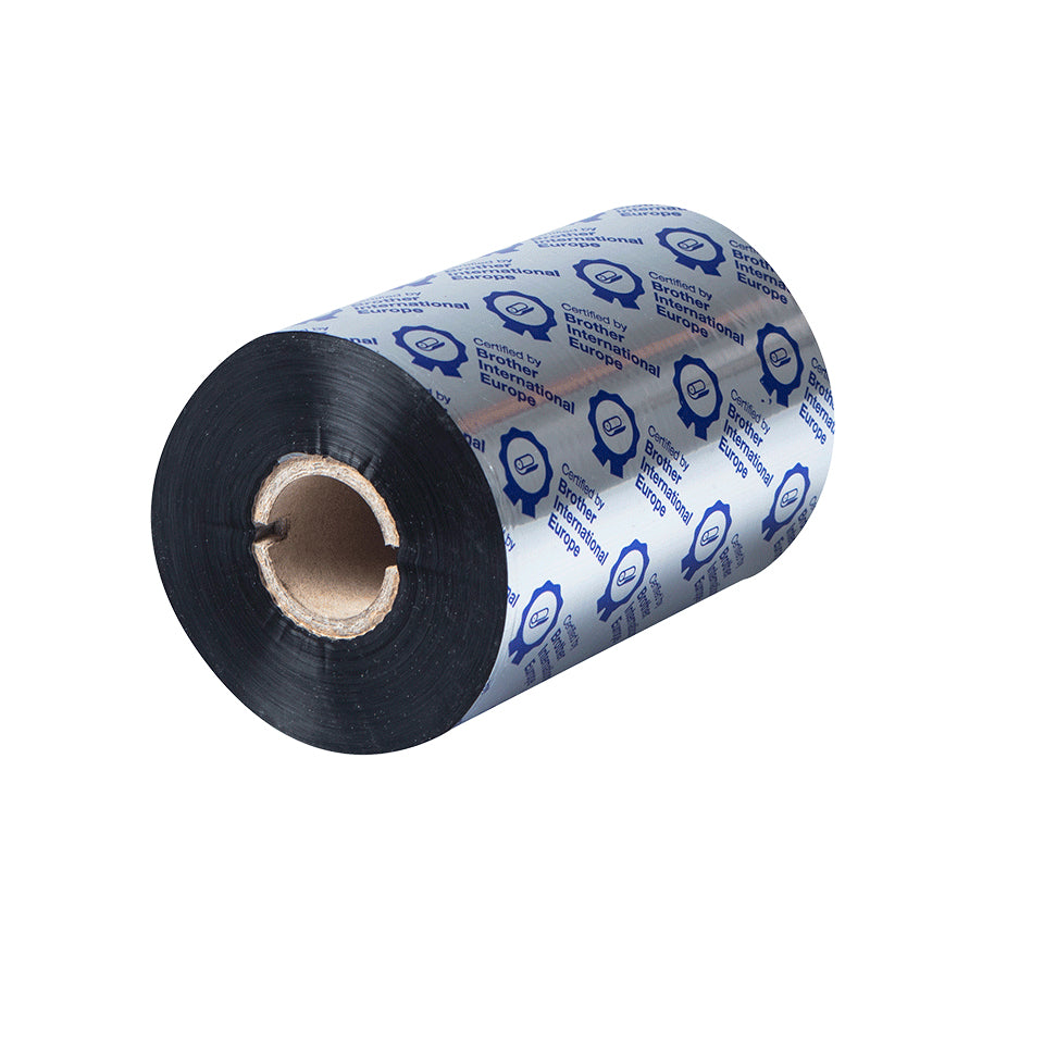 Brother Thermotransferband Wachs, Schwarz – 110 mm × 450 m – für TJ-4020TN/TJ-4120TN/TJ-4021TN usw.