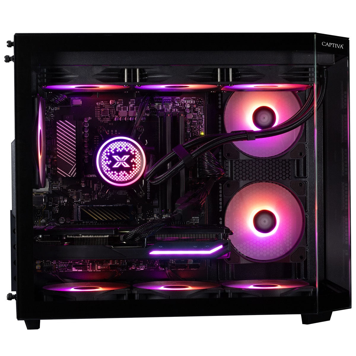 Captiva Tower – Intel Core i7-14700F, 32 GB RAM, 2 TB SSD, NVIDIA GeForce RTX 5070 Ti 16 GB, Windows 11 Home