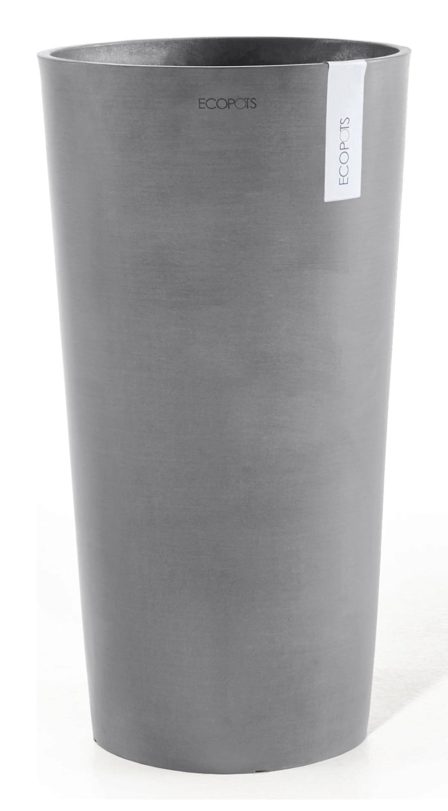 Ecopots Amsterdam High Blumentopf – 72700 ml – Kunststoff, Hellgrau