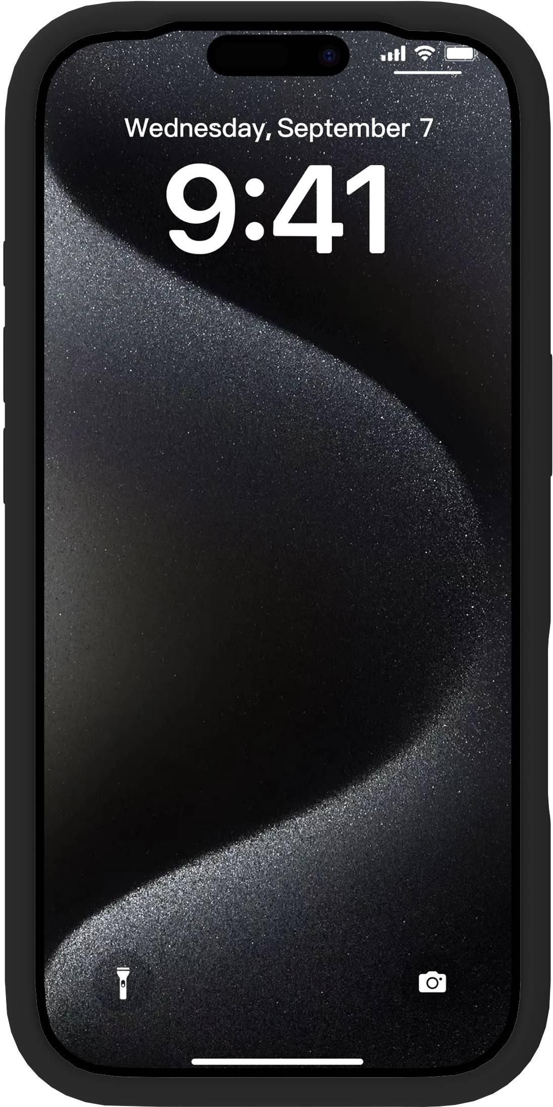 eSTUFF INFINITE ROME (GRS) – Backcover – für Apple iPhone 17 Pro – PC+Silikon, Schwarz, bis 2 m sturzsicher