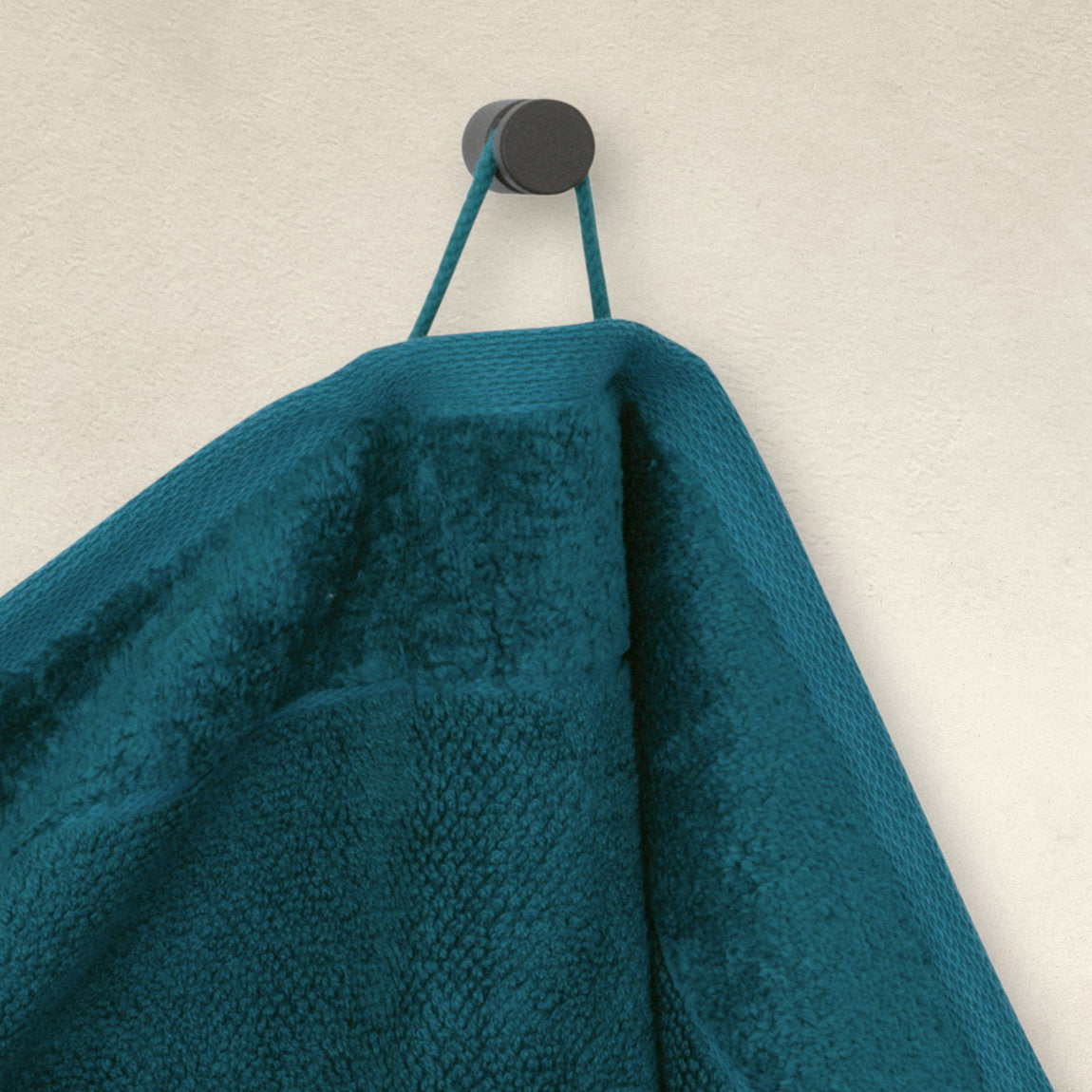 MÖVE Seiftuch Bamboo Luxe – 30 × 30 cm, Blaugrün, Baumwolle/Viskose, OEKO-TEX