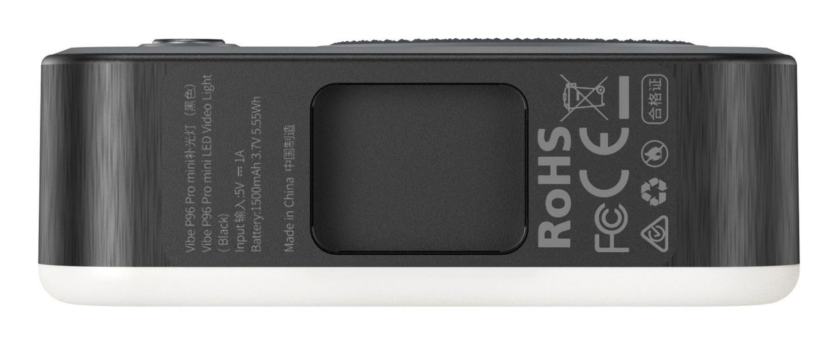 SmallRig Vibe P96 Pro mini-LED Video-Licht – 5 W, 2500–6500 K, CRI 95 – Akku – Schwarz