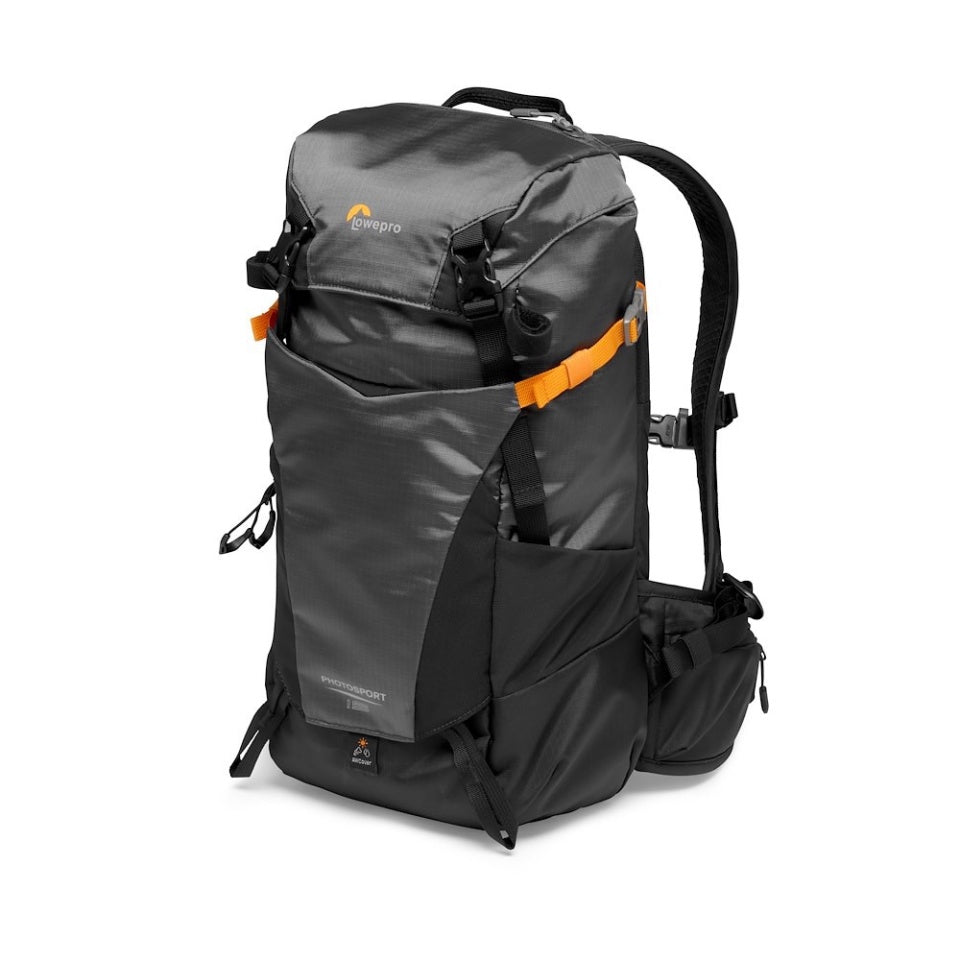 Lowepro PhotoSport BP 15L AW III Kamerarucksack – 15 l, Regenschutz – für Systemkameras und mehr – Grau