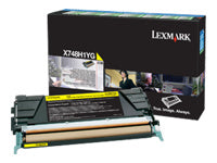 Lexmark Toner – gelb, 10000 Seiten