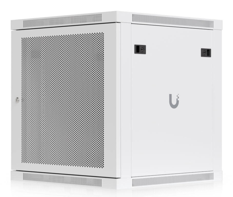 Ubiquiti UACC-Rack-12U-Wand-600-P – 19" Wandverteiler 12U, abschliessbar, 598 × 600 × 639 mm, weiss
