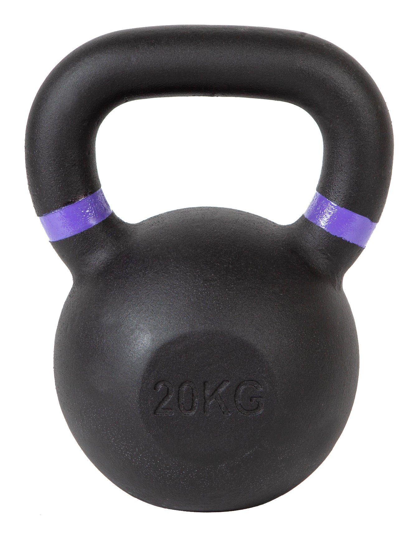 Fitcom Kettlebell, 20 kg, 20,5 cm×25,0 cm, Gusseisen, Schwarz