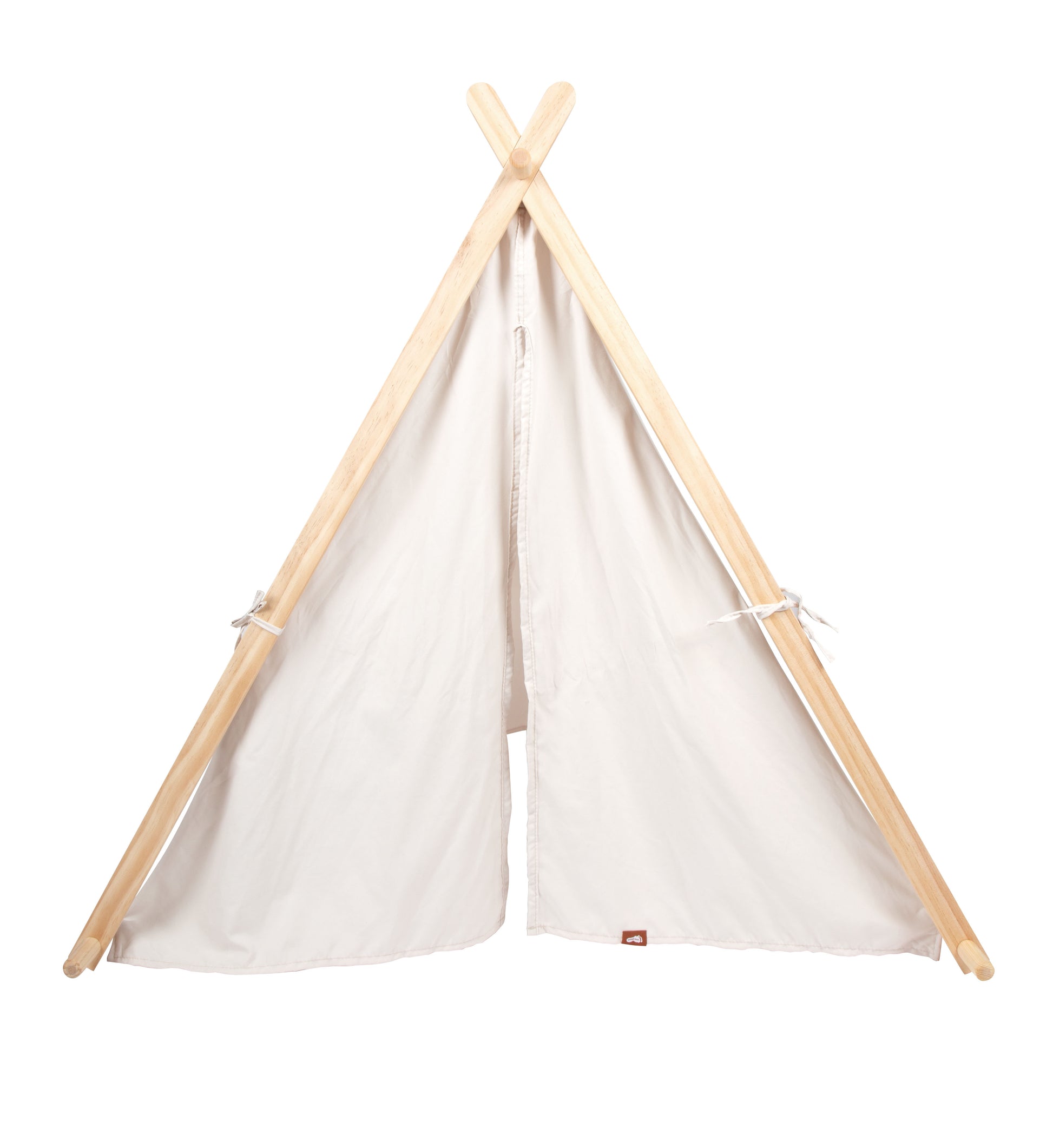 Small foot Spielzelt – 10,7×10,3×10,2 cm – ab 2 J. – Stoff, Holz – weiss/holzfarben – 1 Stück