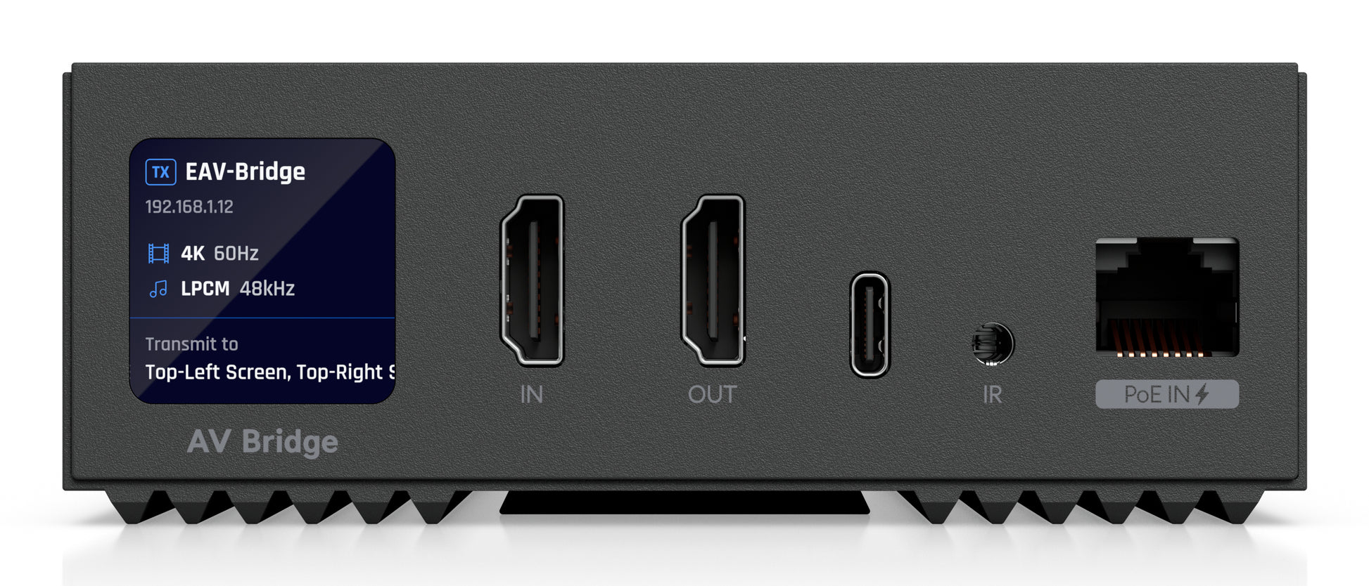 Ubiquiti UniFi Pro-AV EAV-BRIDGE – HDMI Extender-Set, über IP, 1× HDMI Ein-/Ausgang, 1× RJ-45, 4K@60 Hz, PoE