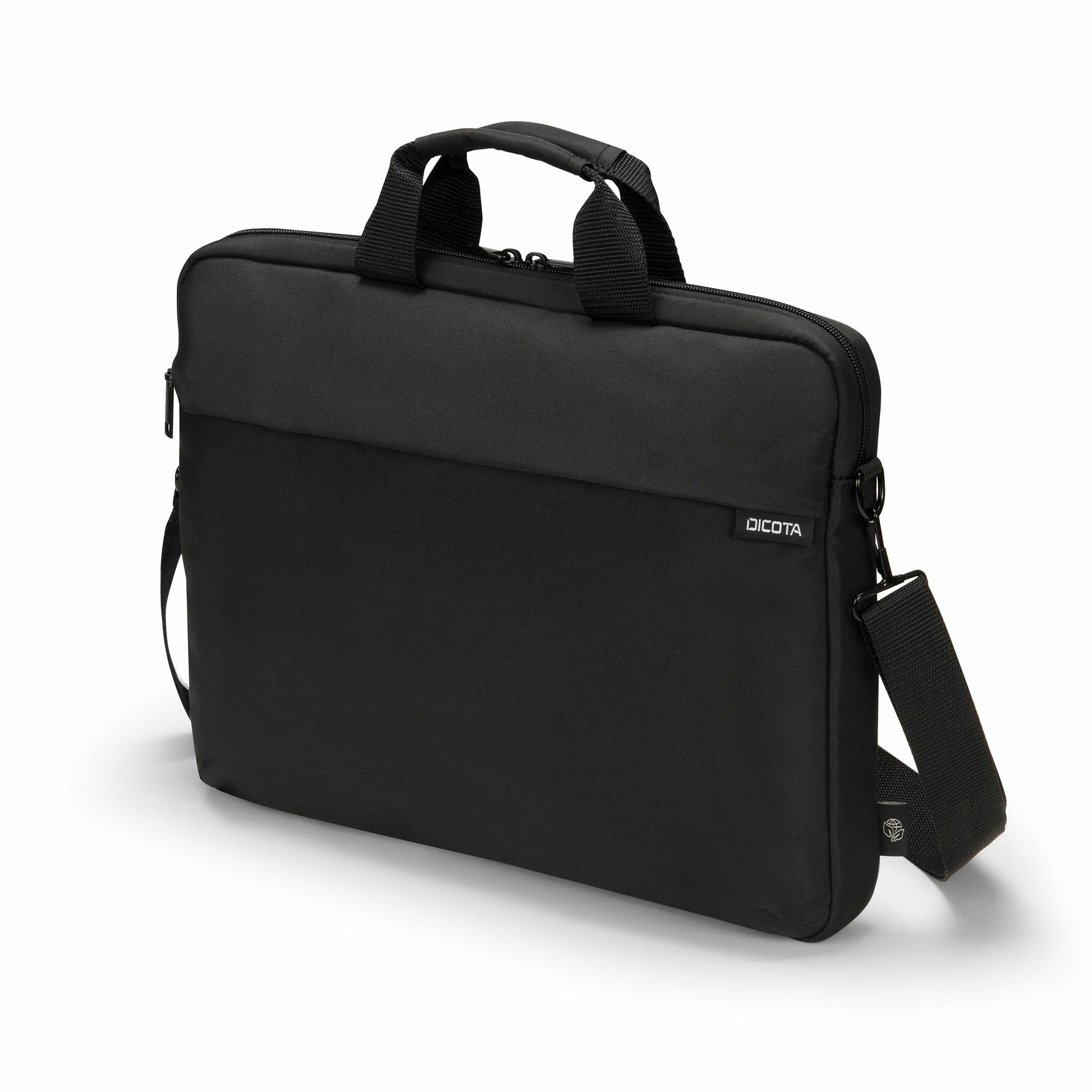 DICOTA Slim Case ONE Notebook-Tasche für Notebooks bis 14,1" – Recyceltes Polyester, Schwarz
