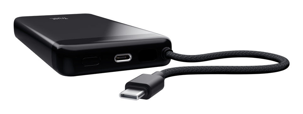 Trust Fiera Powerbank 20'000 mAh – 20 W PD, 2× USB-C, schwarz