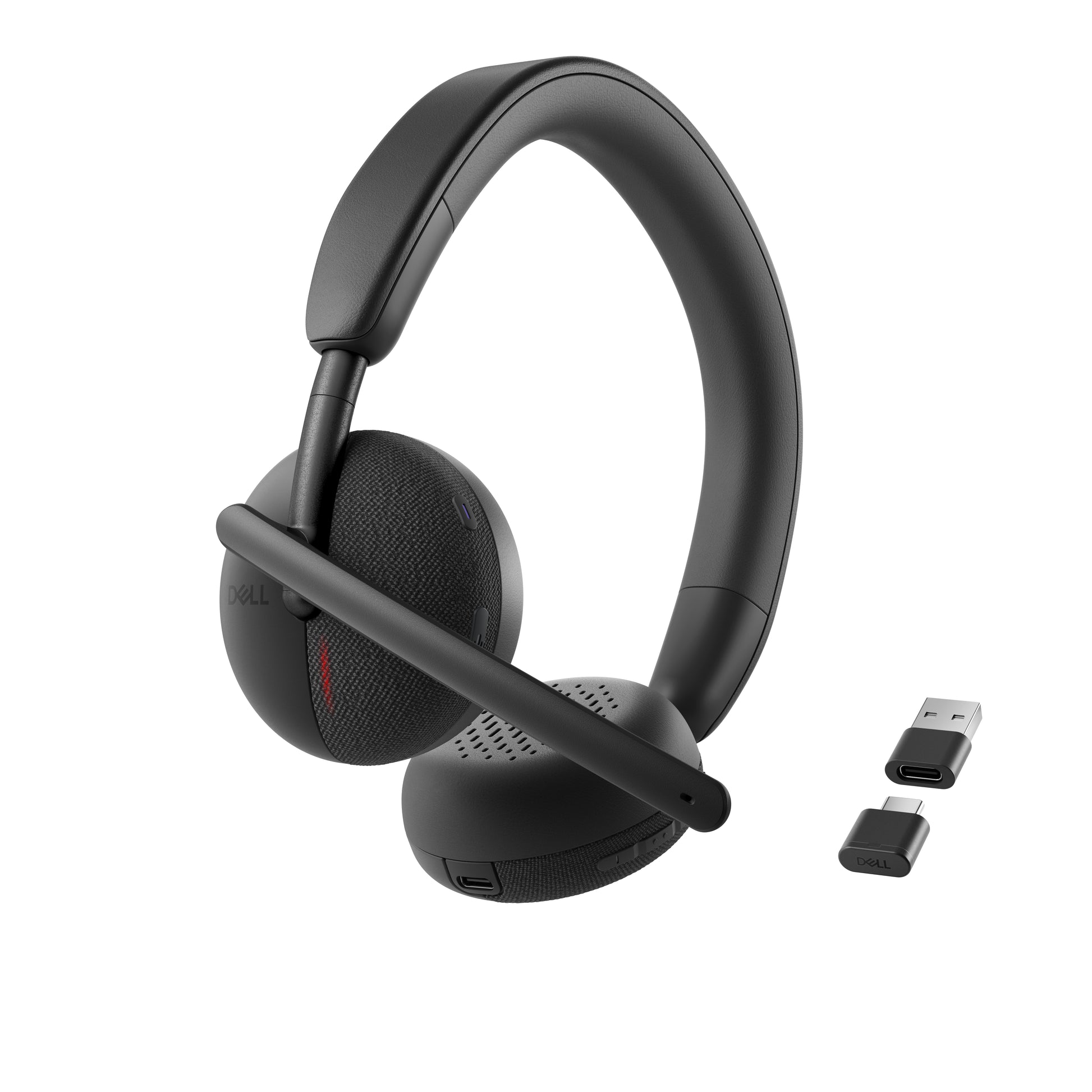 Dell Pro WL3024 – On-Ear Headset – Bluetooth – Boom-Mikrofon, Noise-Cancelling – Schwarz – für Microsoft Teams