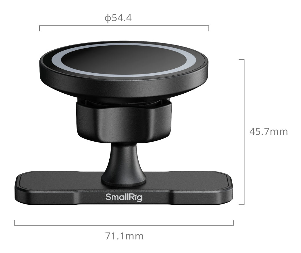 SmallRig Tischständer, 360° drehbar, für MagSafe – universal – Schwarz, Aluminium