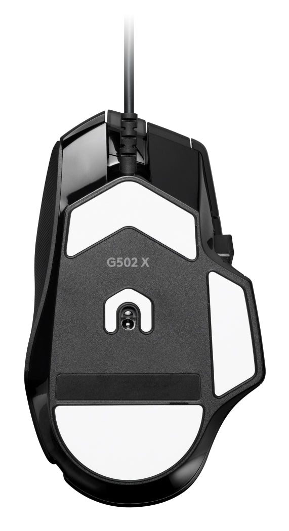 Logitech G G502 X – Gaming-Maus – Kabelgebunden (USB‑A), 25600 DPI, rechts, Schwarz
