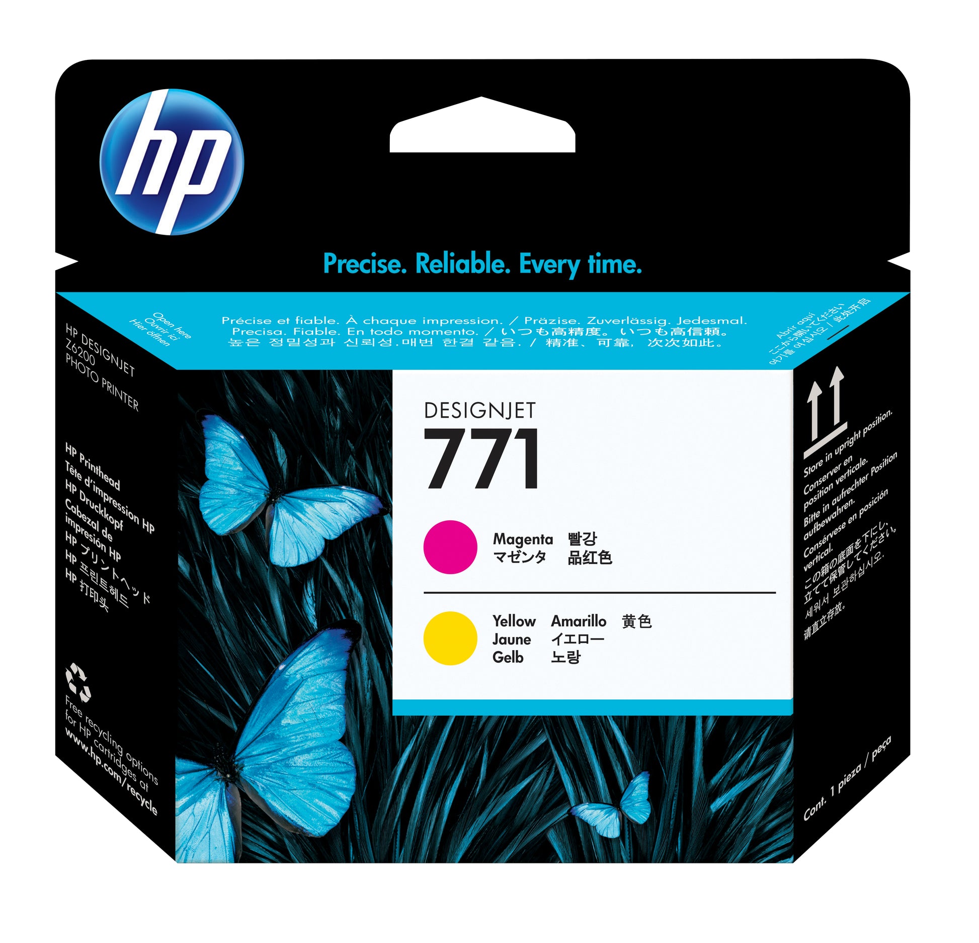 HP Value Pack Druckkopf + Tinte Nr. 771 – Magenta/Gelb, 775 ml – 2er-Set