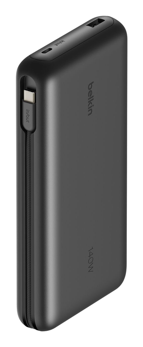 Belkin Powerbank 25'000 mAh – 140 W PD, 2× USB-C, 1× USB-A, schwarz