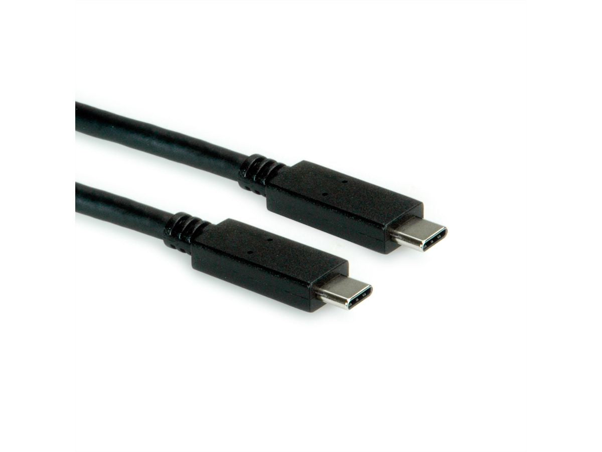 VALUE USB-C auf USB-C Kabel – USB 3.2 Gen 2 (10 Gbit/s) – 1 m – PD 100 W – Weiss