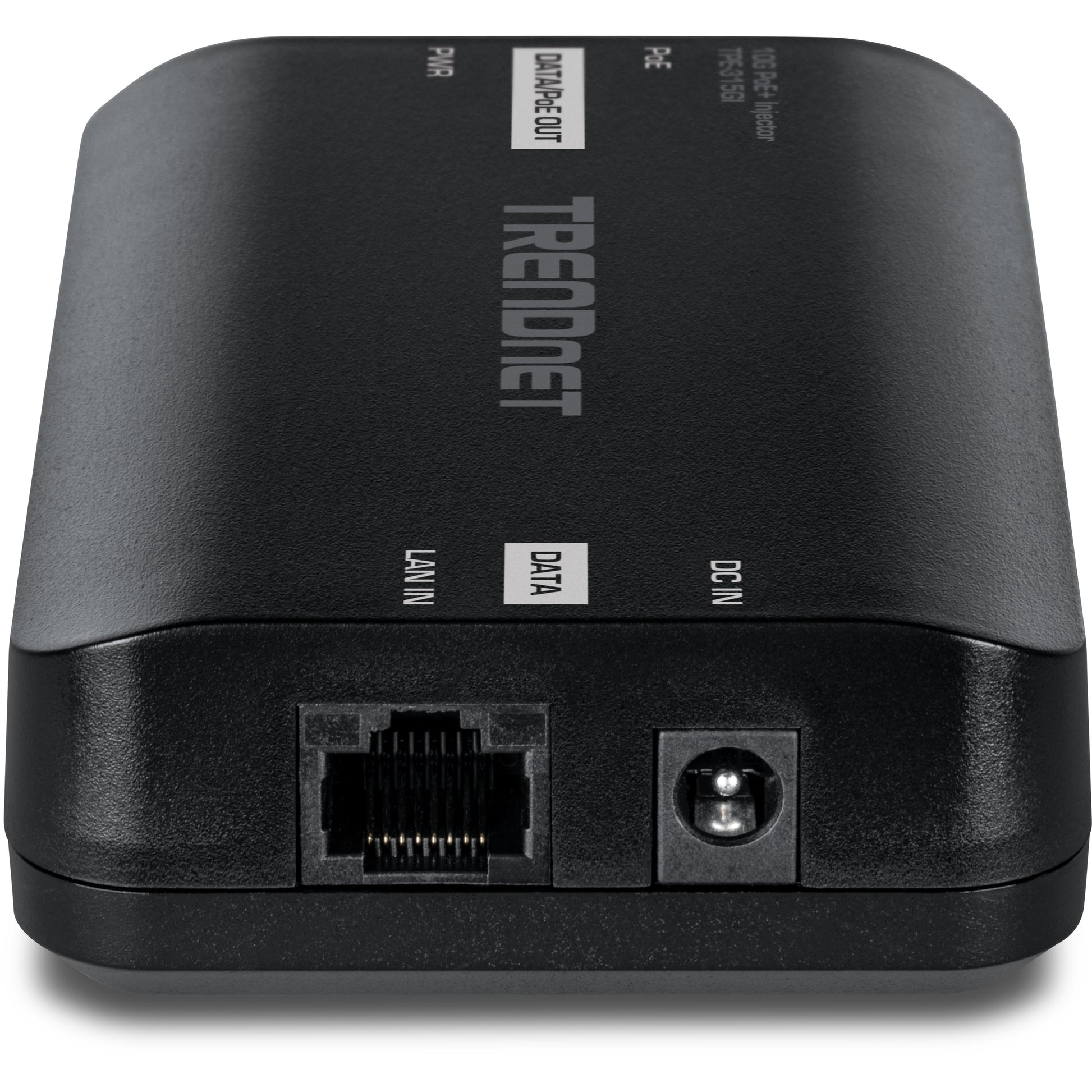 TRENDnet TPE-315GI PoE-Injektor – 10 Gbit/s, PoE+ 30 W, 1× RJ-45 – Schwarz