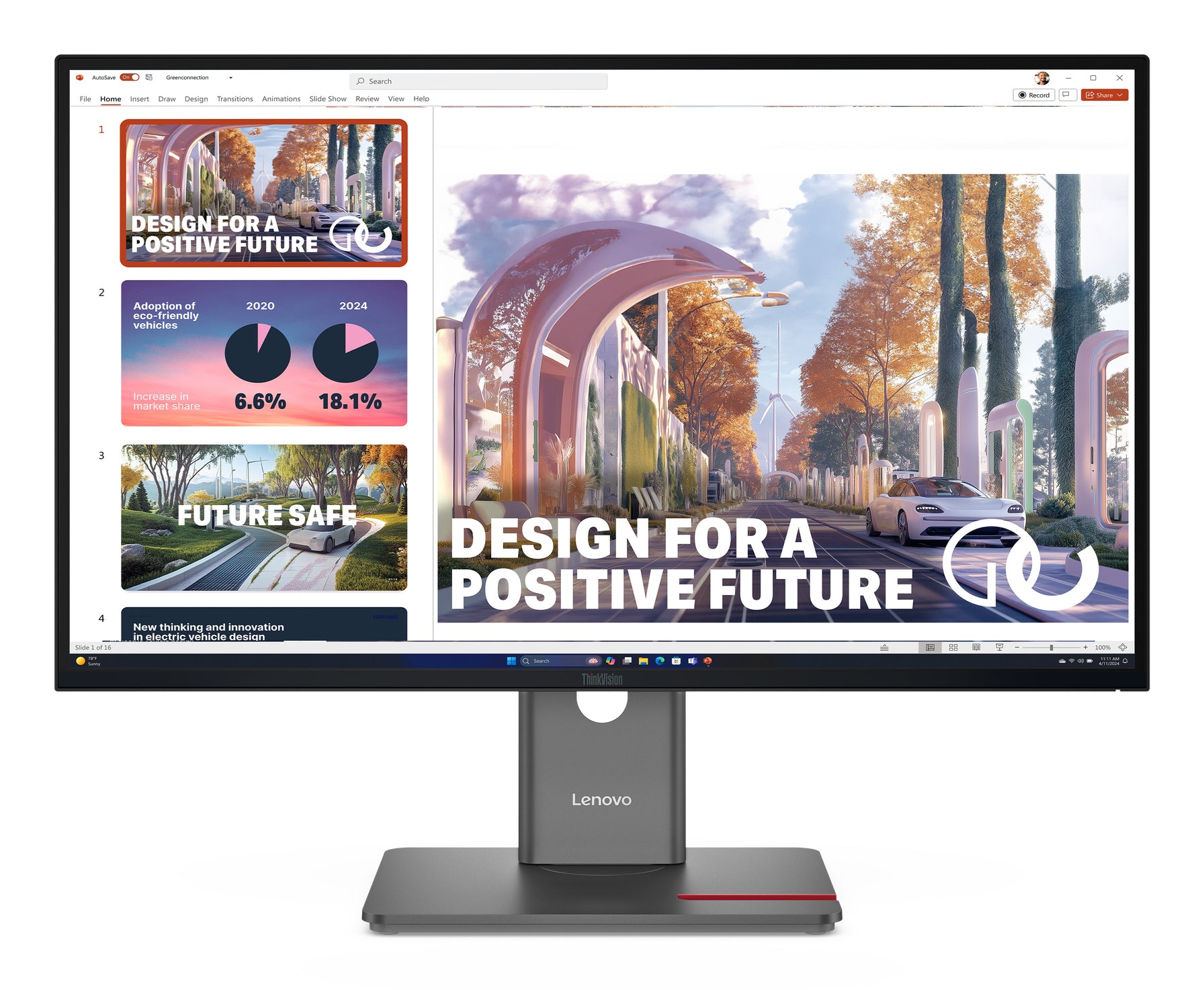 Lenovo ThinkVision P27QD-40 – 27", 2560 × 1440 (WQHD), IPS, 120 Hz, LAN
