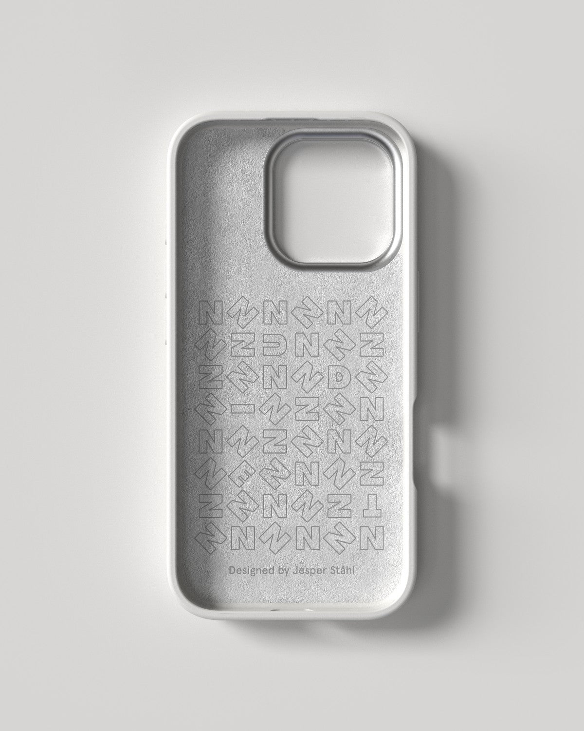 Nudient – Backcover Bold – für Apple iPhone 16 Pro – weiss – MagSafe-kompatibel